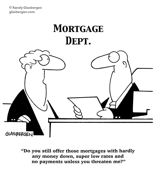 Image of a cartoon mortgage debt and financial advisor