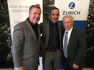 Our financial advisor Nick meeting Ronnie Whelan and Johnny Giles